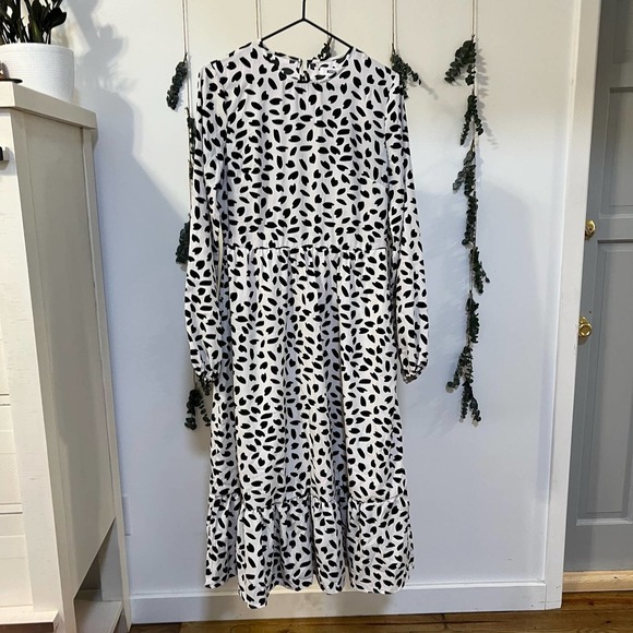 Missguided Midi Dress Size 4 Classy Normcore Preppy Fall Easy Lightweight - Picture 13 of 15